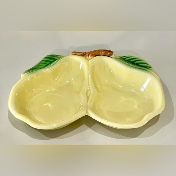 Belmar of California Pottery divided Pear serving dish a set of 5 dish vintage! - Picture 3 of 3